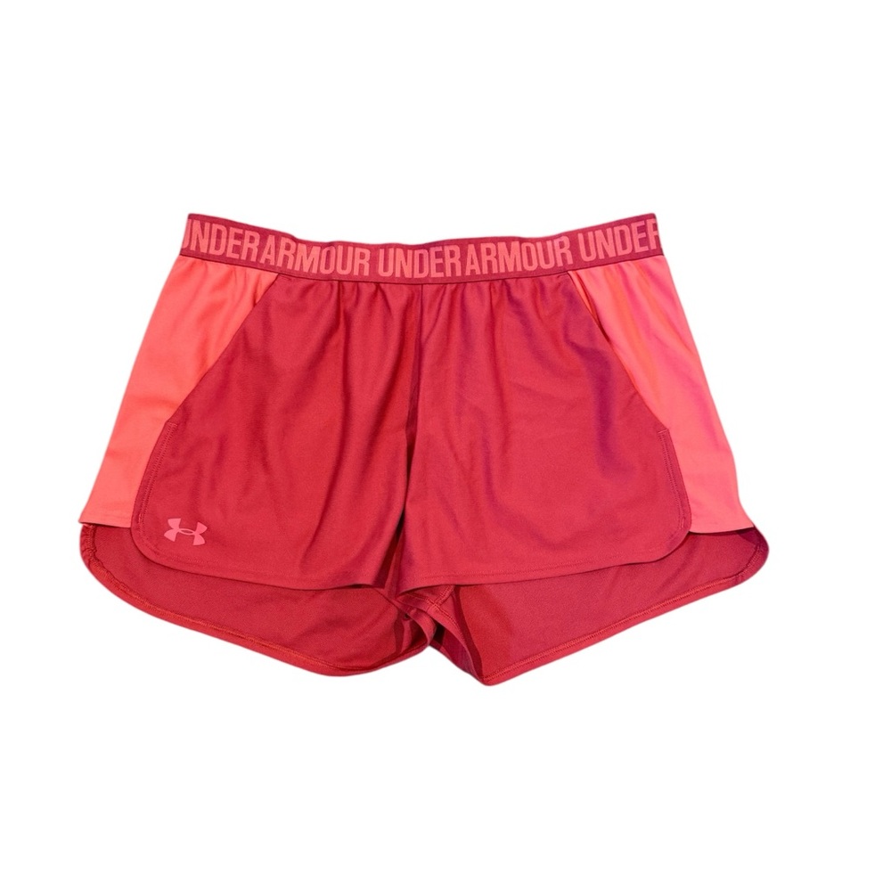 Under Armour Women's Athletic Shorts in Red and Pink